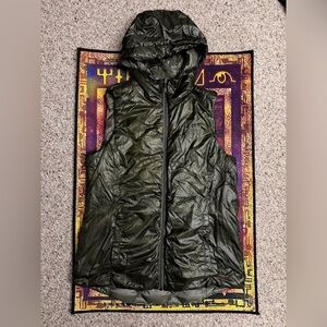 Gerry Camo Green Hooded Vest for Camping, Hunting, and Cottage Core Fashion